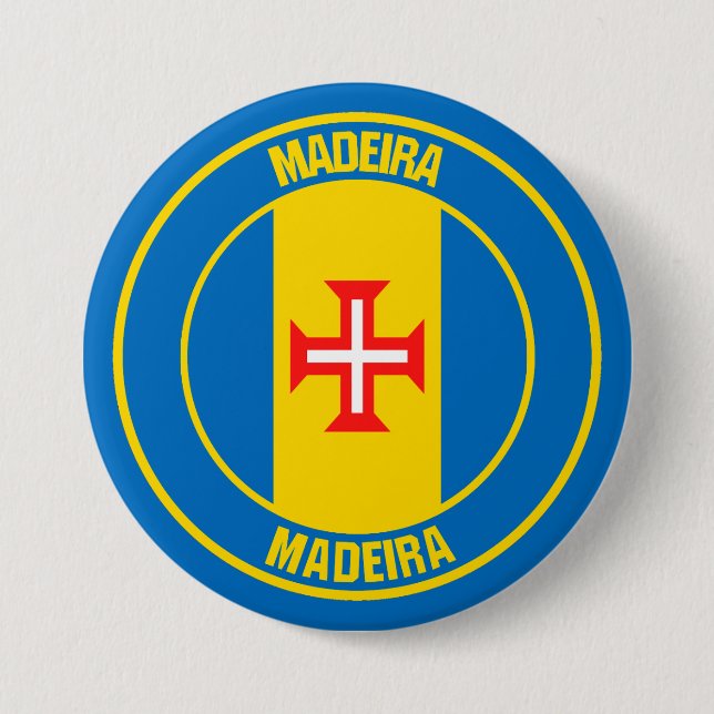 Bóton Redondo 7.62cm Madeira Round Emblem (Frente)