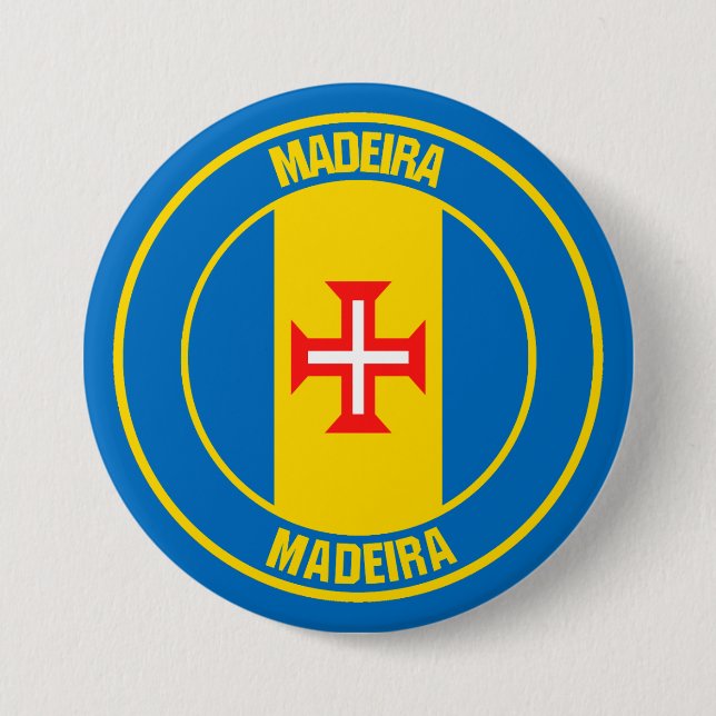 Bóton Redondo 7.62cm Madeira Round Emblem (Frente)