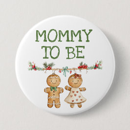 Bóton Redondo 7.62cm Mamãe a ser pão de gengibre