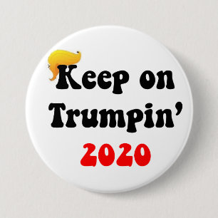 BÓTON REDONDO 7.62CM MANTENHA EM TRUMPIN 2020!!! GRANDE BOTÃO #1 DO
