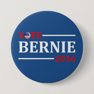 Bóton Redondo 7.62cm Máquinas de lixar 2016 de Bernie do voto
