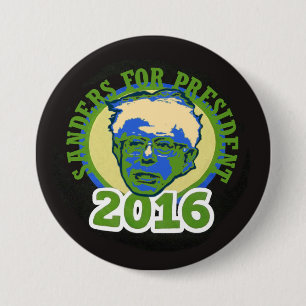 Bóton Redondo 7.62cm Máquinas de lixar de Bernie para o presidente 201