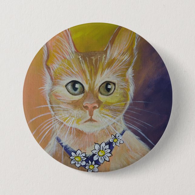 Bóton Redondo 7.62cm Margarida (Frente)