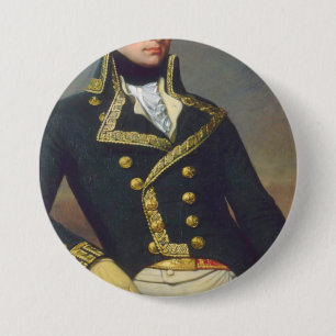 Bóton Redondo 7.62cm Marquis De Lafayette Portrait