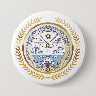 Bóton Redondo 7.62cm Marshall Islands Seal