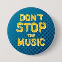 Meio-Tom Azul Não Interrompa O Botão Música