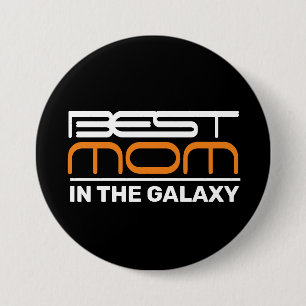 Bóton Redondo 7.62cm Melhor MOM No Botão Galáxia