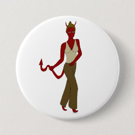 Bóton Redondo 7.62cm menina diabólica