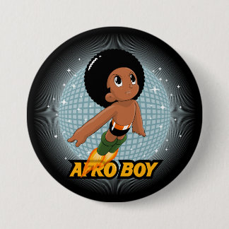 Bóton Redondo 7.62cm Menino do Afro