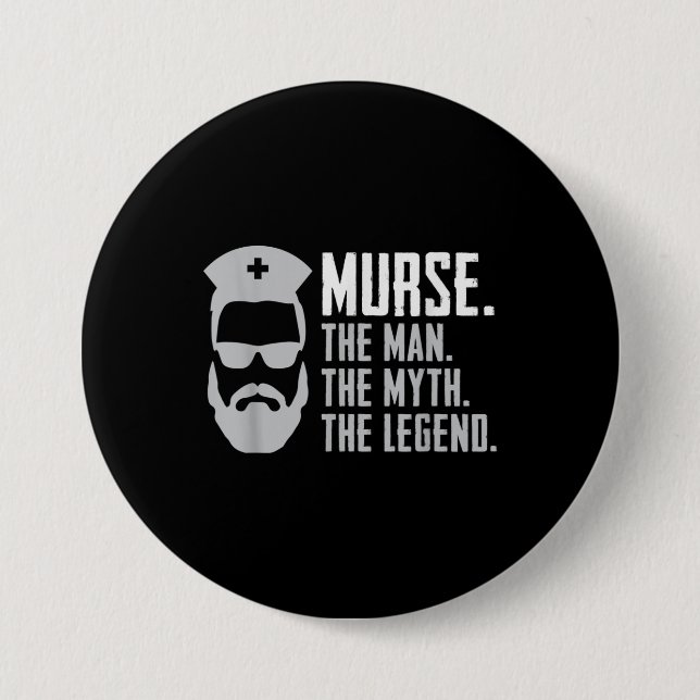 Bóton Redondo 7.62cm Mens Funny Murse (Frente)