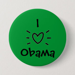 BÓTON REDONDO 7.62CM MIM "CORAÇÃO" OBAMA!