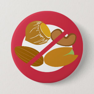 Bóton Redondo 7.62cm Miúdos livres da alergia da porca da porca