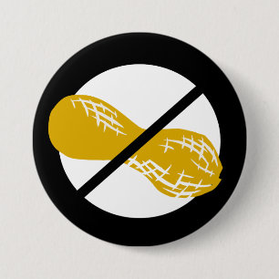 Bóton Redondo 7.62cm Miúdos livres da alergia da porca do amendoim