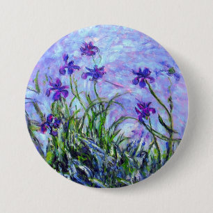 Bóton Redondo 7.62cm Monet Lilac Irises
