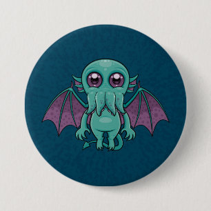 Bóton Redondo 7.62cm Monstro de Cthulhu, Bebê