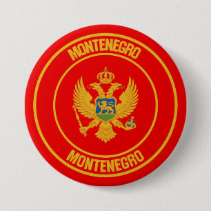 Bóton Redondo 7.62cm Montenegro Round Emblem
