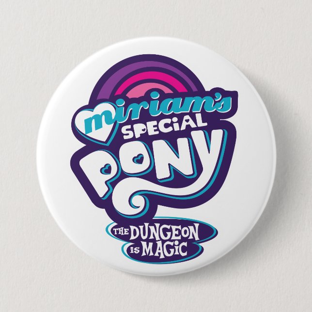 Bóton Redondo 7.62cm My Little Prepotente (Frente)