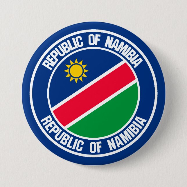 Bóton Redondo 7.62cm Namíbia Round Emblem (Frente)