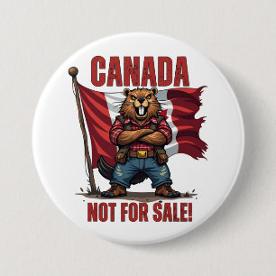 Bóton Redondo 7.62cm NÃO SE DESTINA À VENDA, Canadá, Beaver Lumberjack,