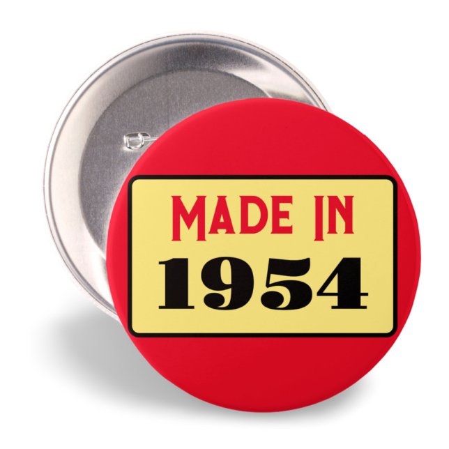 Bóton Redondo 7.62cm nascer de Festa de aniversário de 70 1954 70 pinos (Criador carregado)