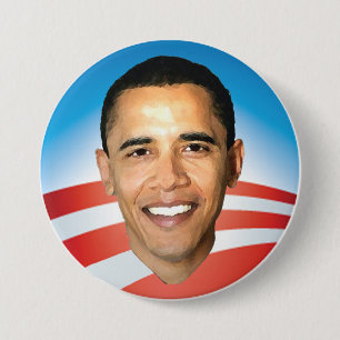 Bóton Redondo 7.62cm Nascer do sol de Obama botão de 3 polegadas