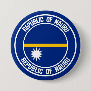 Bóton Redondo 7.62cm Nauru Round Emblem
