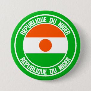 Bóton Redondo 7.62cm Niger Round Emblem