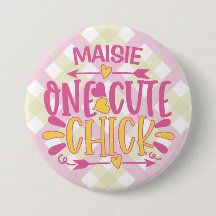 NOME DE ADIÇÃO Personalizado Um Pintinho Cor-de-Ro