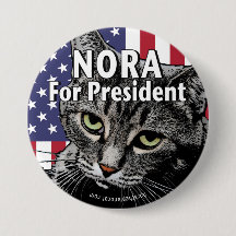 Nora Para Presidente Botão #7