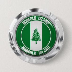 Bóton Redondo 7.62cm Norfolk Island Round Emblem