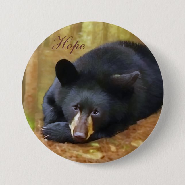 Bóton Redondo 7.62cm Nosso botão da esperança (Frente)