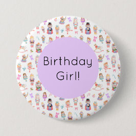 Bóton Redondo 7.62cm Nutcracker Birthday