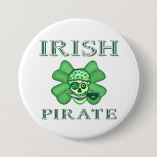 Bóton Redondo 7.62cm O dia de St Patrick do irlandês pirateia o botão