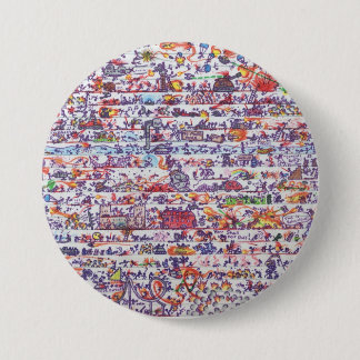 Bóton Redondo 7.62cm O Doodle guerreia crachá do botão