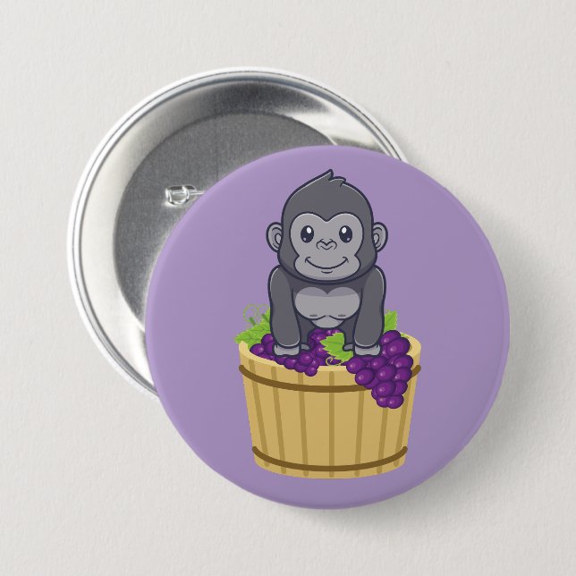 Bóton Redondo 7.62cm O "grAPE" (Frente & Verso)