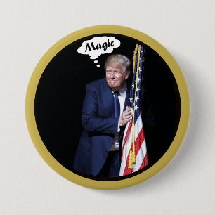 Bóton Redondo 7.62cm O Magic Act de Trump