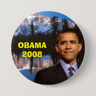 BÓTON REDONDO 7.62CM OBAMA 2008