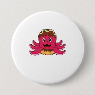 Bóton Redondo 7.62cm Octopus com Bolo