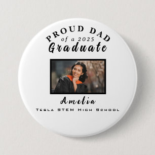 Bóton Redondo 7.62cm Oferta Personalizada de Graduação do Pai 2025