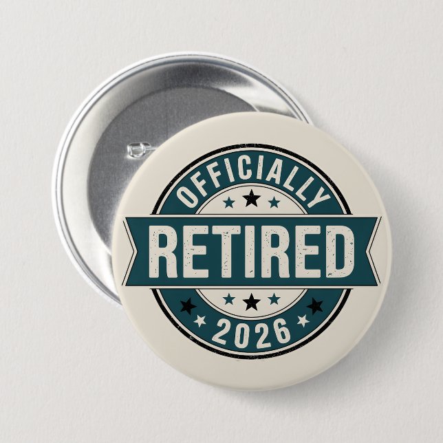 Bóton Redondo 7.62cm Officially retired 2026 (Frente & Verso)