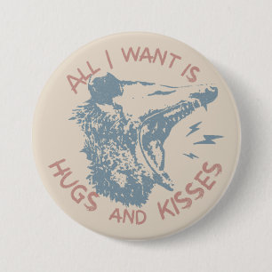 Bóton Redondo 7.62cm Ogambm Possum Desejo Por Amor, Engraçado Memória A