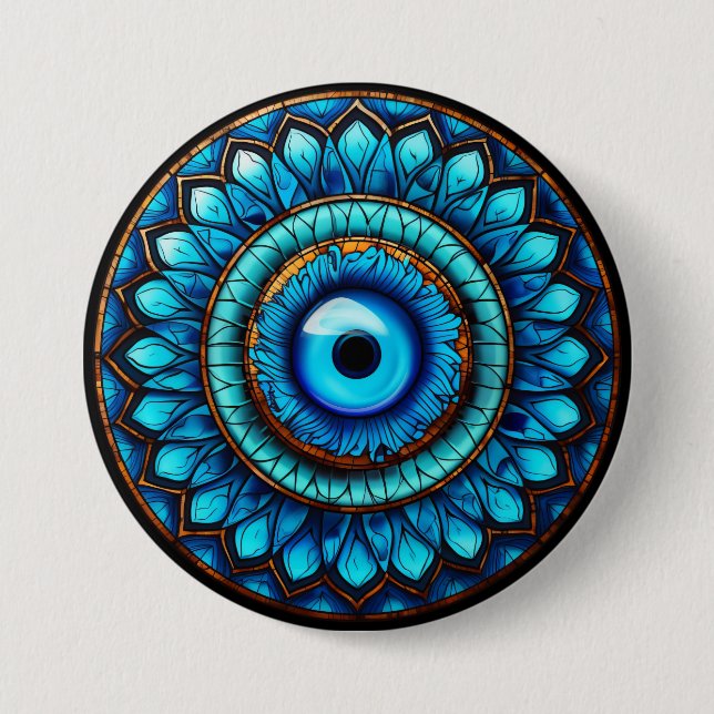 Bóton Redondo 7.62cm Olho do Dragão (Frente)