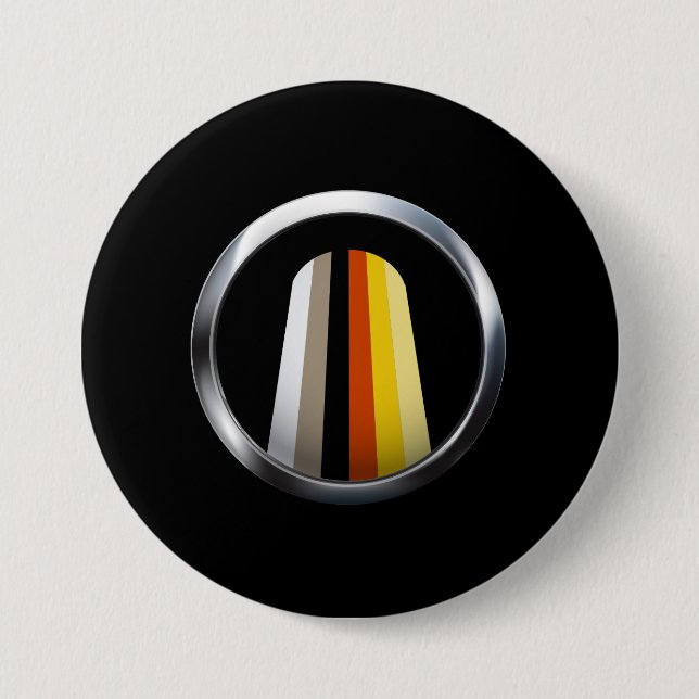 Bóton Redondo 7.62cm Orgulho de Cabelo Longo (Frente)