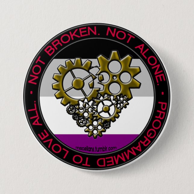 Bóton Redondo 7.62cm Orgulho do robô do ás - grande (Frente)