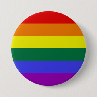 Bóton Redondo 7.62cm Orgulho LGBT Arco-Íris