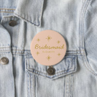 Ouro rosa Calliografia Estrelas Bridesmaid present
