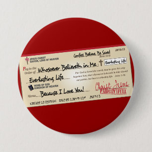 Bóton Redondo 7.62cm Pago completamente salvar pela verificação de