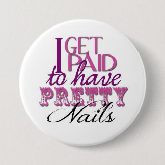 Bóton Redondo 7.62cm Pago para ter o Pin bonito das unhas
