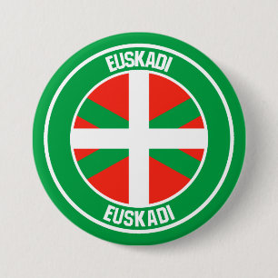 Bóton Redondo 7.62cm País Vasco Round Emblem