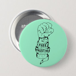 Bóton Redondo 7.62cm Palestina livre, venenosa palestina